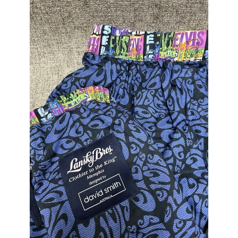 NWT Lansky Bros Boxer Shorts‎ Underwear Elvis Music Sz Colorful 2XL David Smith